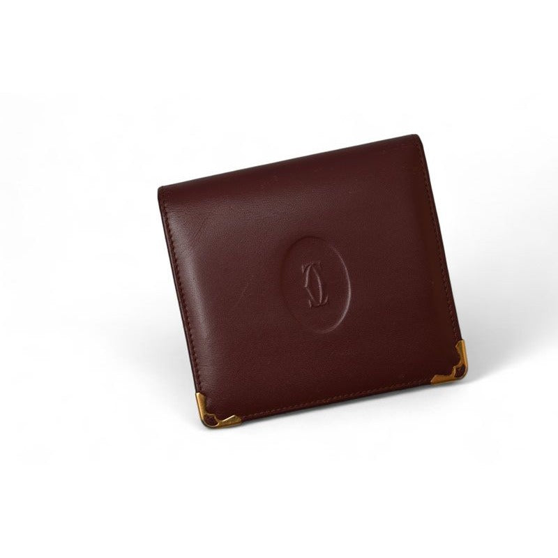 Cartier Fold Wallet Vintage Mini Must de Cartier Bordeaux — view 2