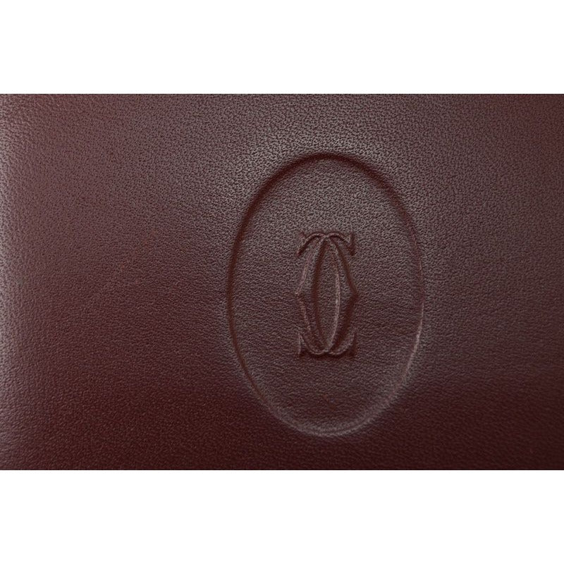 Cartier Fold Wallet Vintage Mini Must de Cartier Bordeaux — view 4