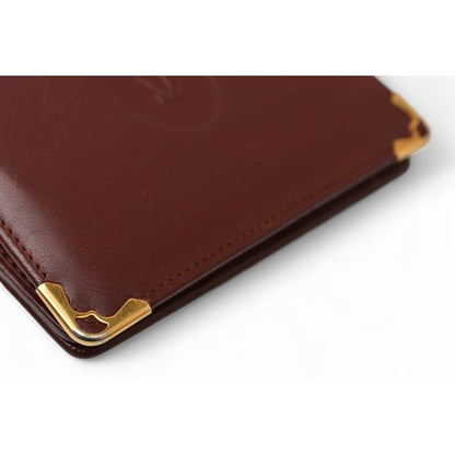 Cartier Fold Wallet Vintage Mini Must de Cartier Bordeaux — view 6