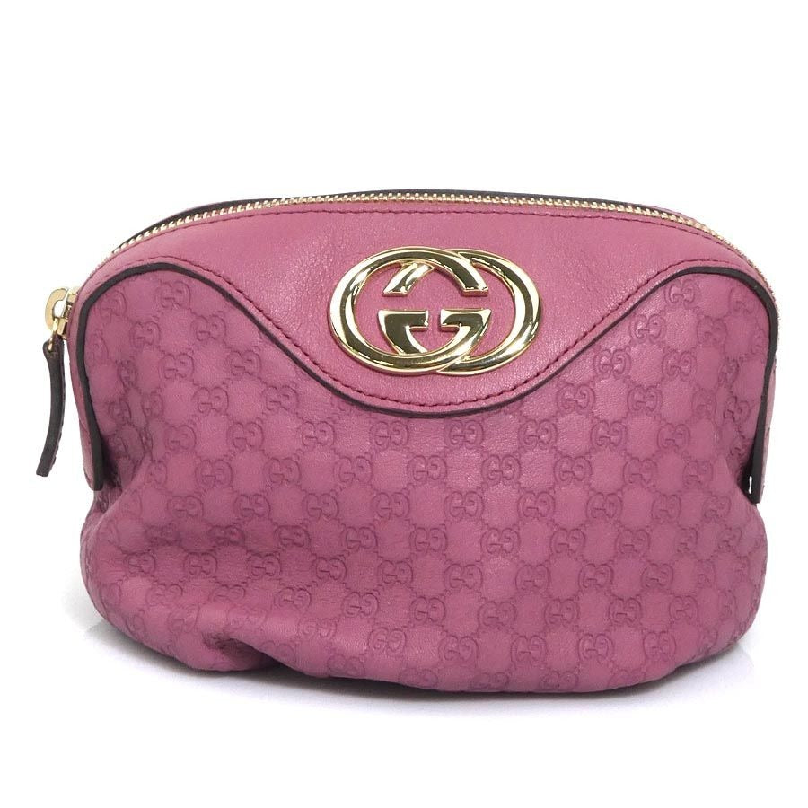Gucci Pouch Micro Leather Pink