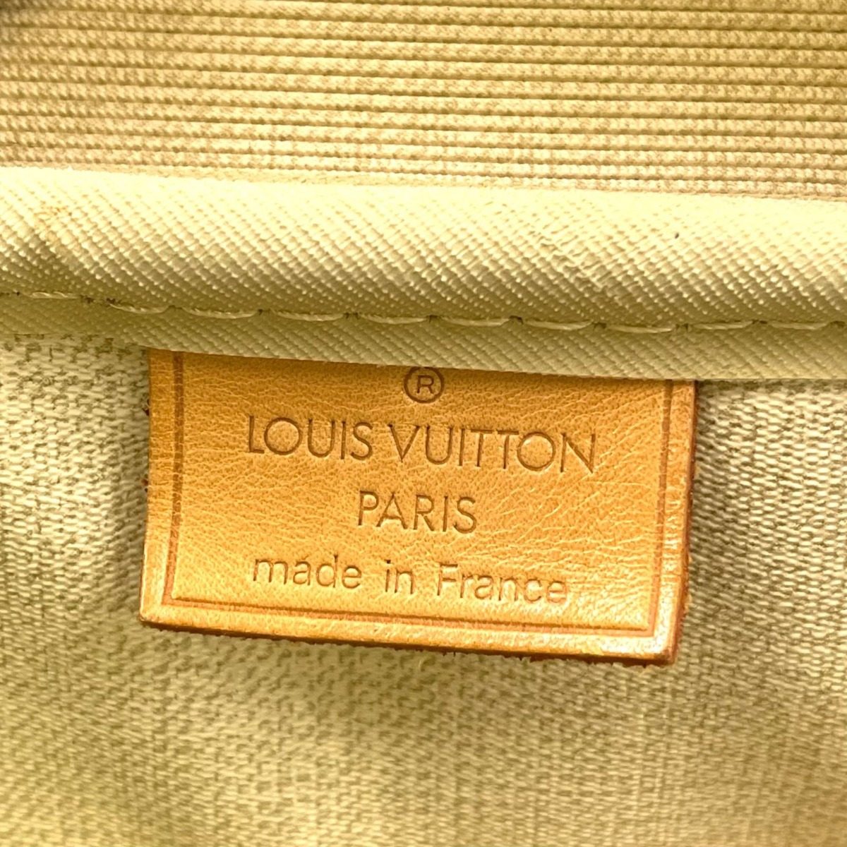 Louis Vuitton Deauville Bowling Vanity Monogram Leather Brown Light Handbag Gold — view 4