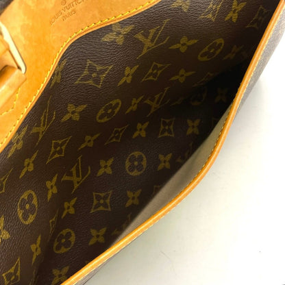 Louis Vuitton Deauville Bowling Vanity Monogram Leather Brown Light Handbag Gold — view 8