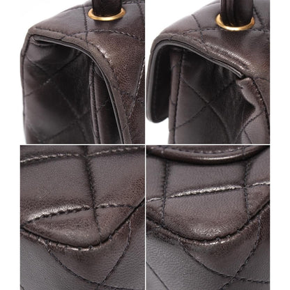 Chanel Handbag Parent Child Bag Top Handle Quilted Gold — view 7