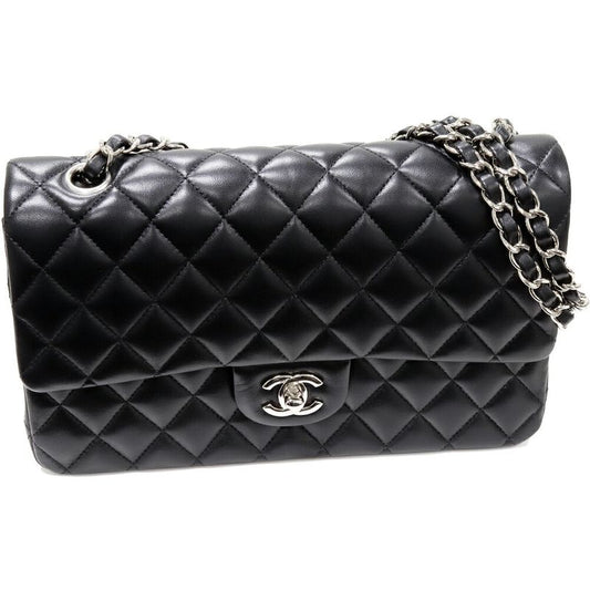 Chanel Handbag Chain Shoulder Bag Matelasse 25 Classic Handbag Lambskin Black