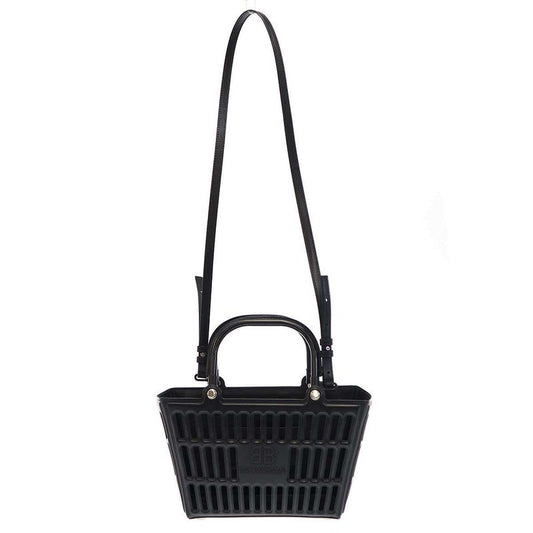 Balenciaga Mag Bag Small Mag Basket Small Shoulder Bag 677993 Black