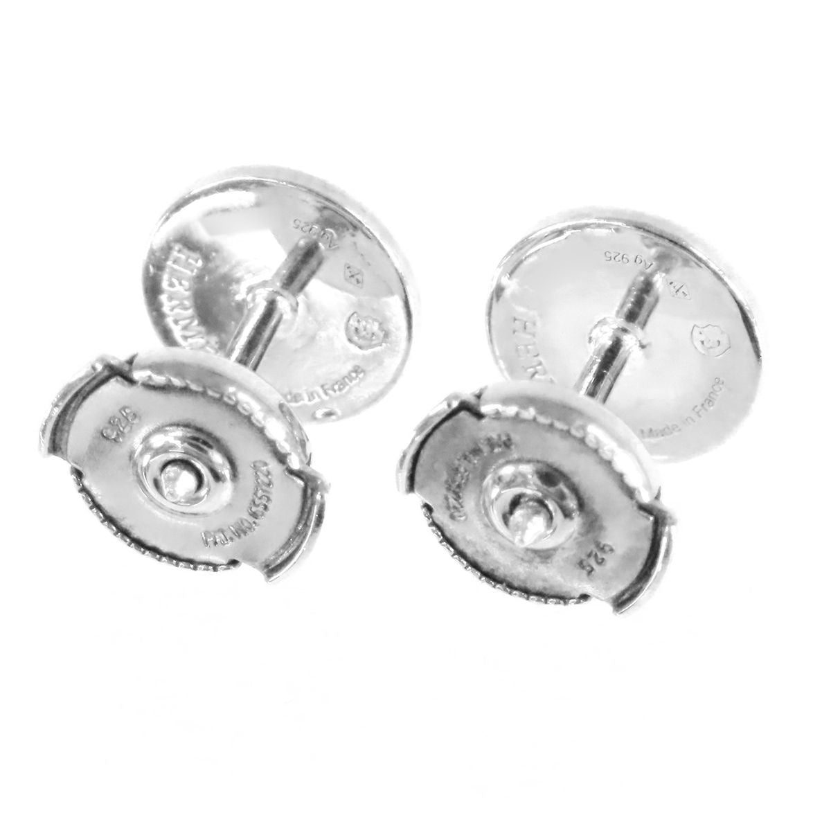 Hermes Ex-Libris TPM Earrings Silver — view 2