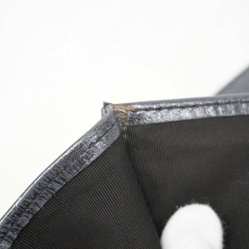 Chanel Shoulder Bag Lambskin Black Gold Hardware Women