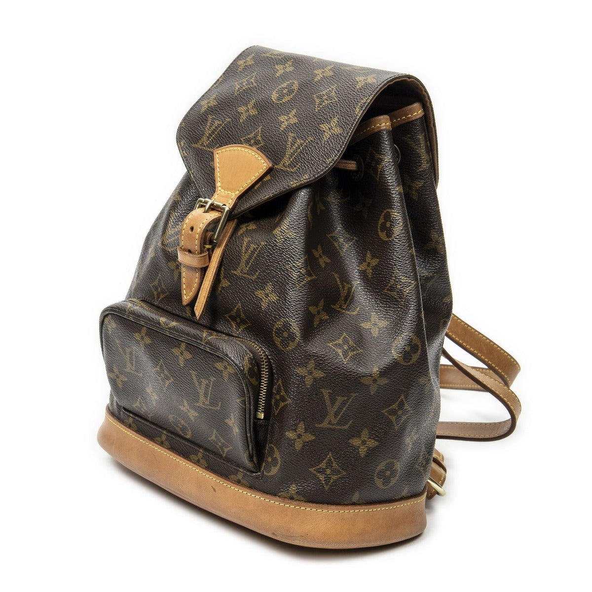 Louis Vuitton Montsouris Brown Monogram Canvas Shoulder Bag — view 2