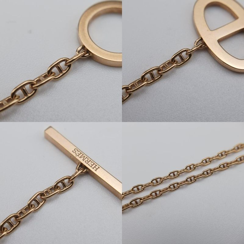 Hermes Chaine d'Ancre Contour Gold Necklace