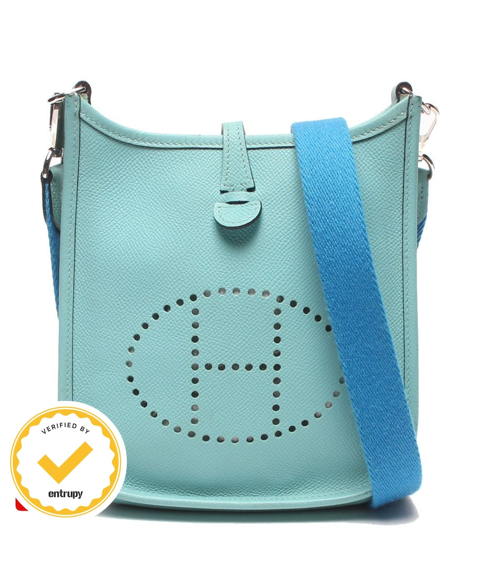 Hermes Shoulder Bag Crossbody Silver Evelyne TPM