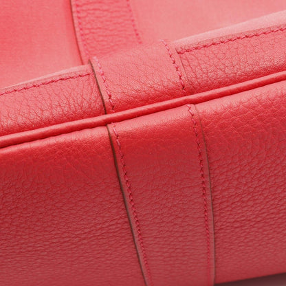 Hermes Tote Garden Party TPM Red Canvas Leather Bougainvillea Pink — view 8