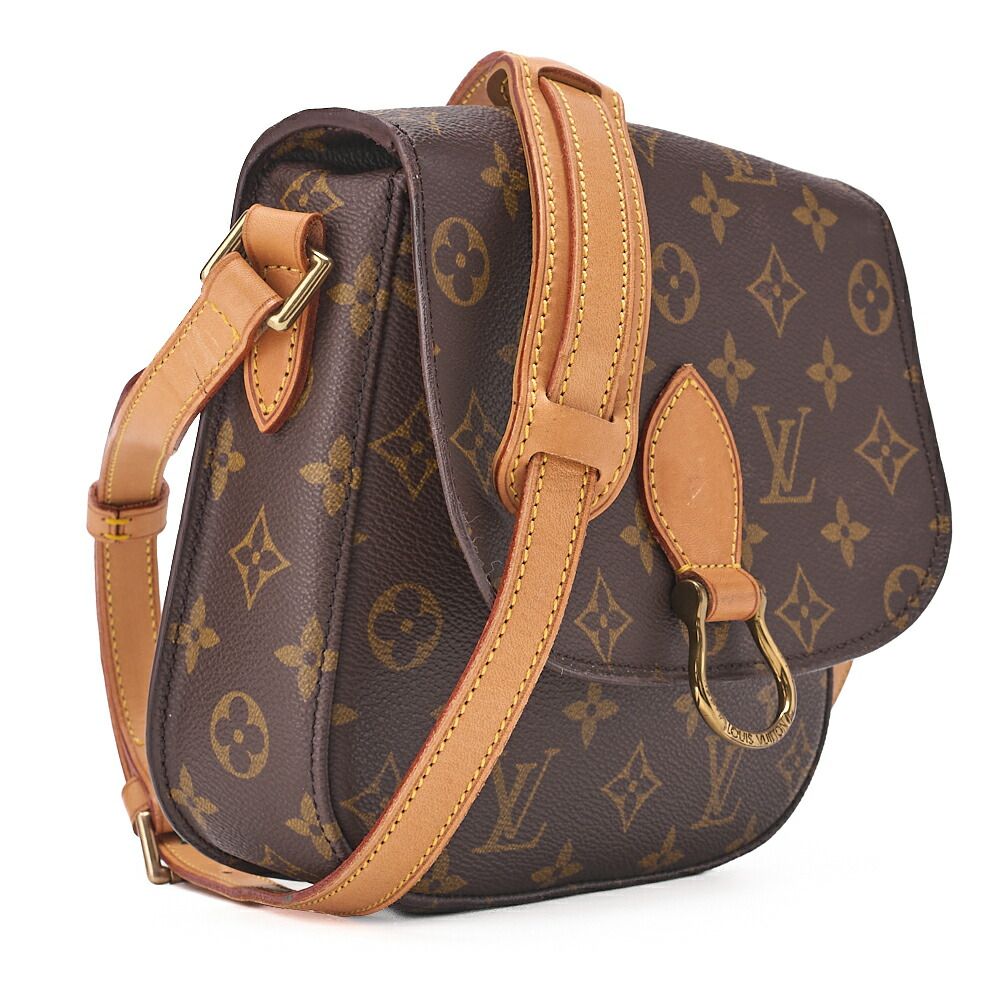Louis Vuitton Monogram Mini Saint-cloud M51244 Shoulder Bag Brown (gold