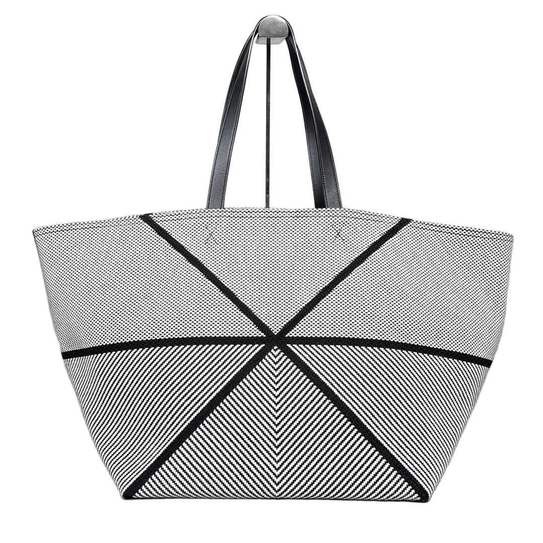 Loewe Puzzle Fold Tote XXL Canvas Jacquard & Calf — view 2