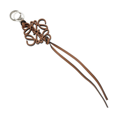 Loewe Anagram Bag Charm X83 Brown Leather Key Holder