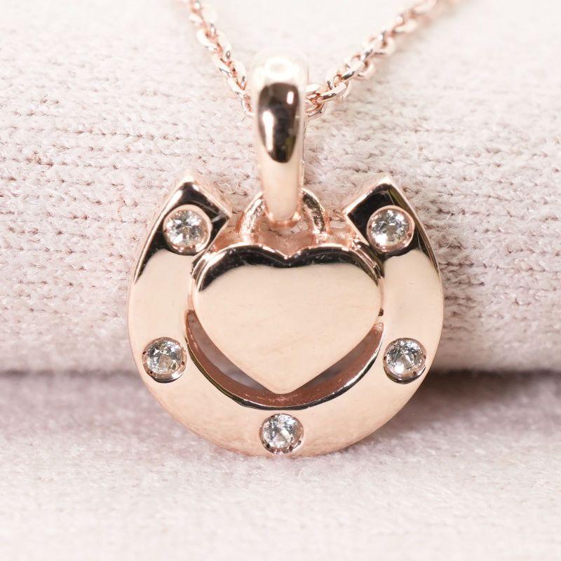 Celine Horseshoe Stone Necklace 25-1372s