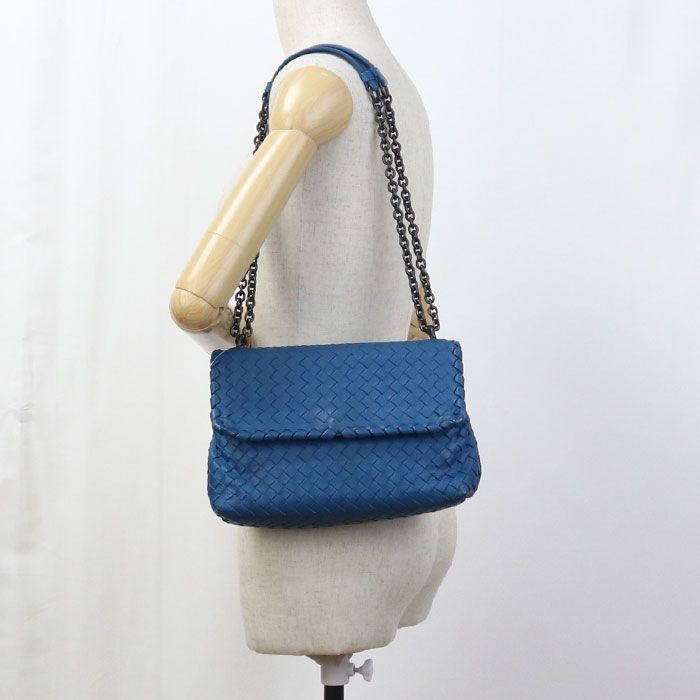 Bottega Veneta Chain Intrecciato Shoulder Bag Leather Women