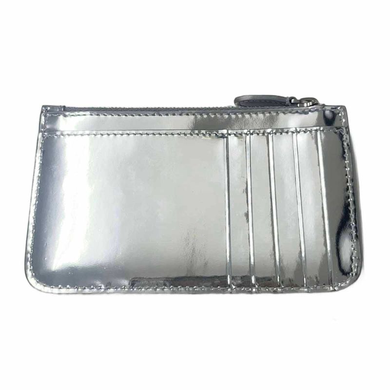 Balenciaga Metallic Logo Card Case 637130 Silver