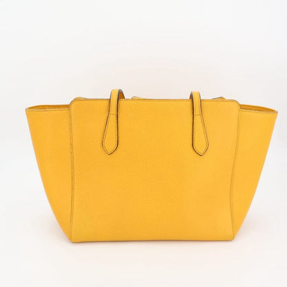 Gucci Swing Yellow Gold Hardware Leather 354397 Tote Shoulder Bag
