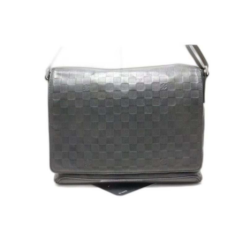 Louis Vuitton Damier Infini District MM Leather Shoulder Bag