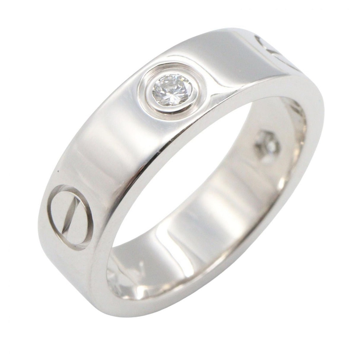 Cartier Ring Love 18K White Gold Diamond