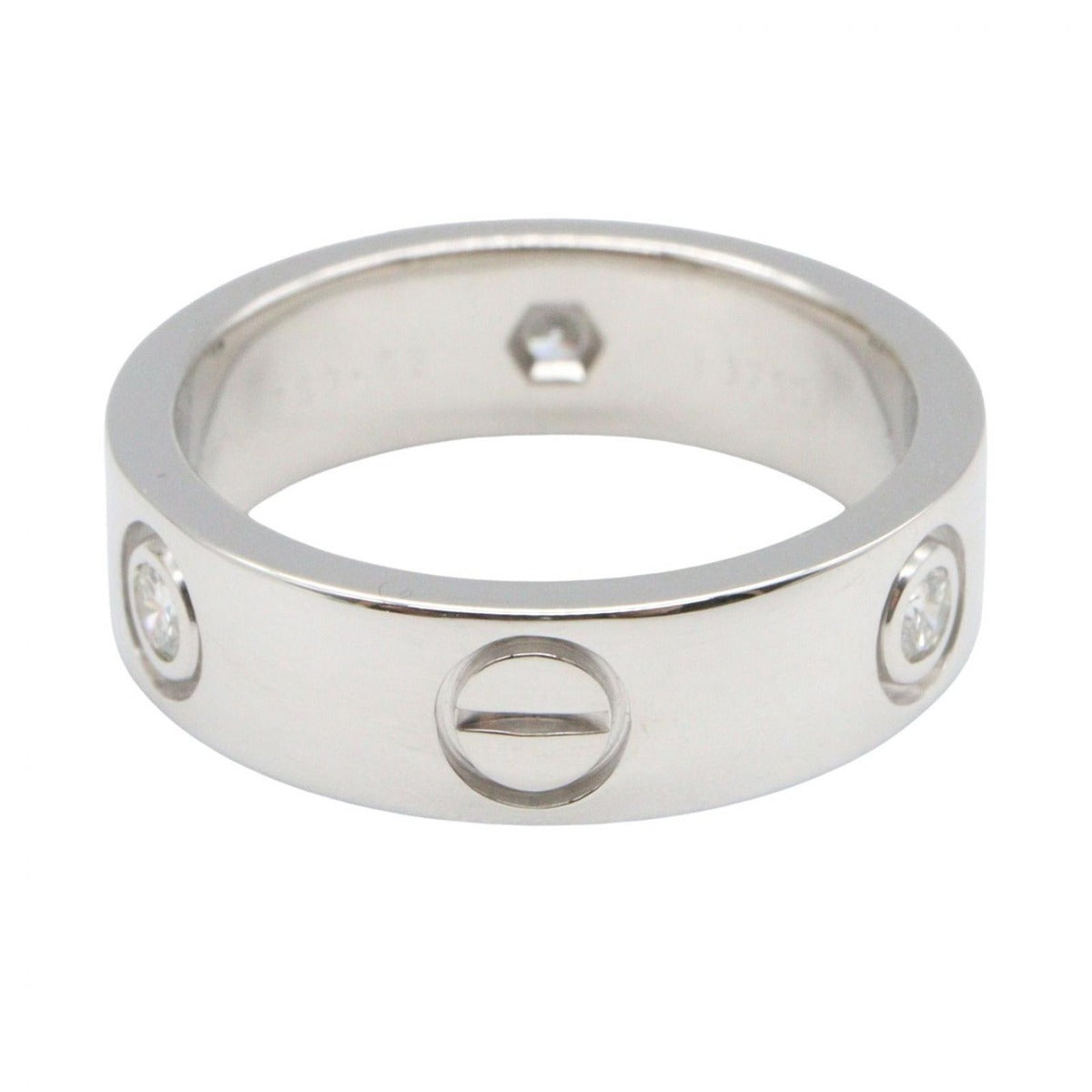 Cartier Ring Love 18K White Gold Diamond — view 4