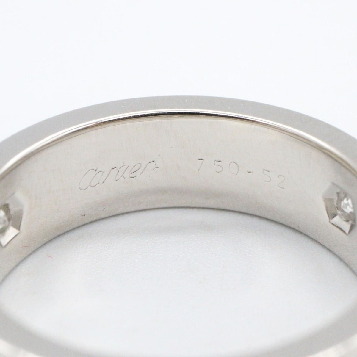 Cartier Ring Love 18K White Gold Diamond — view 5