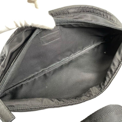 Prada Shoulder Bag Sapphia Leather Bag Black Triangle Logo — view 13