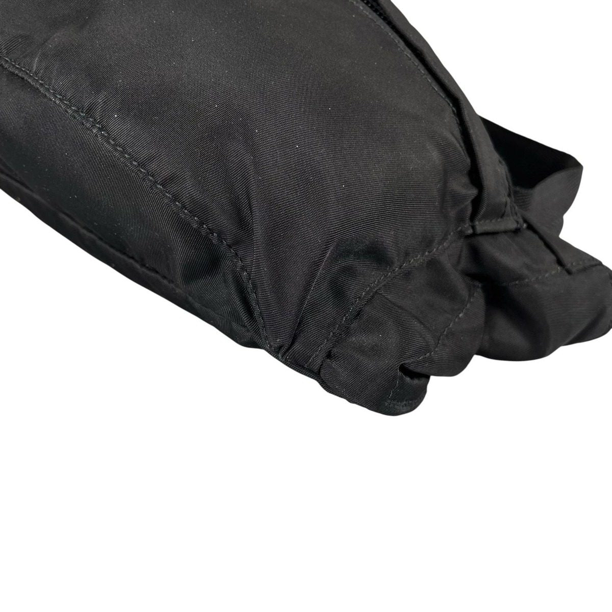 Prada Shoulder Bag Sapphia Leather Bag Black Triangle Logo — view 6