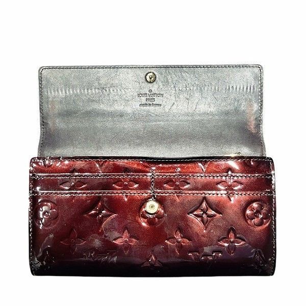 Louis Vuitton Monogram Vernis Portefeuille Sarah M93577 Long Wallet Bifold