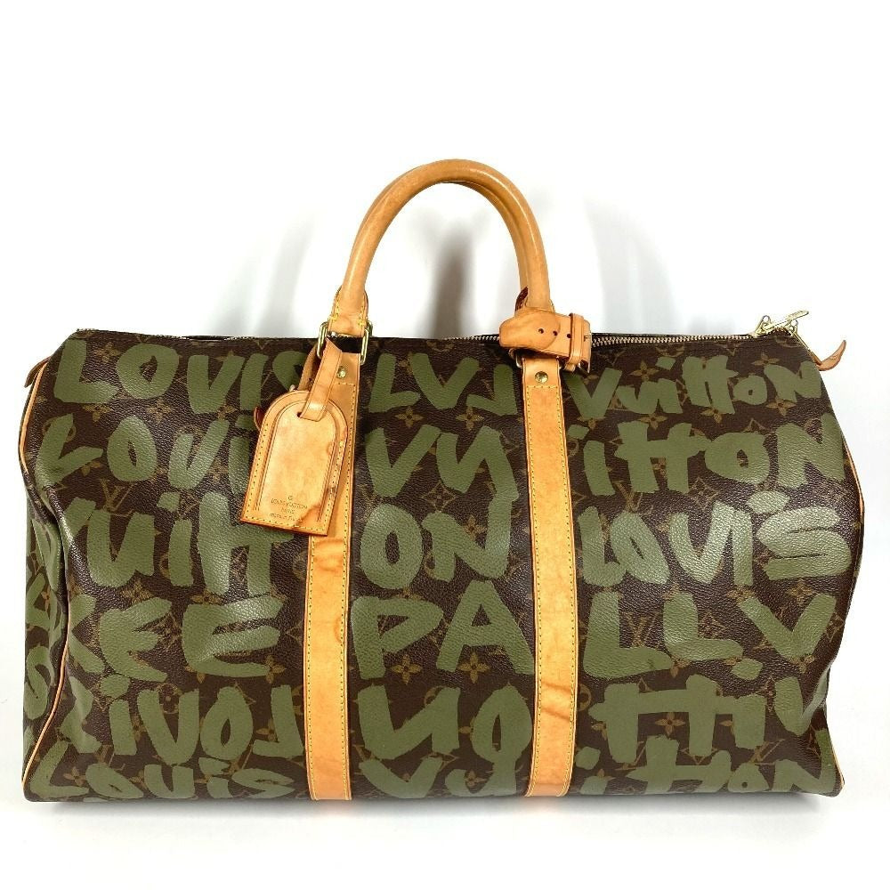 Louis Vuitton Boston Bag Keepall 50 Monogram Graffiti Canvas