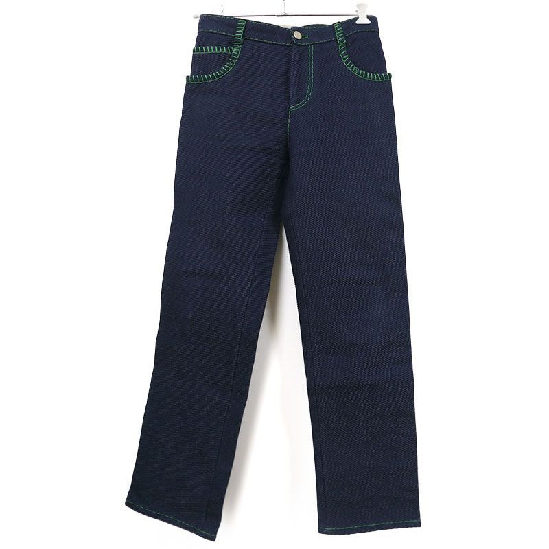Bottega Veneta Overlock Stitch Pants 46 Navy