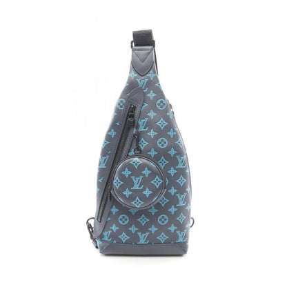 Louis Vuitton Waist Bag Body Duo Sling Blue Leather