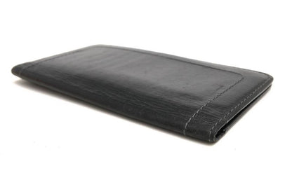 Louis Vuitton Long Wallet Men Leather Genuine Black M97020 Utah Porto Valur