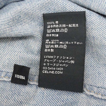 Celine Western Shirt Denim M Size Blue Men's Apparel Clothes