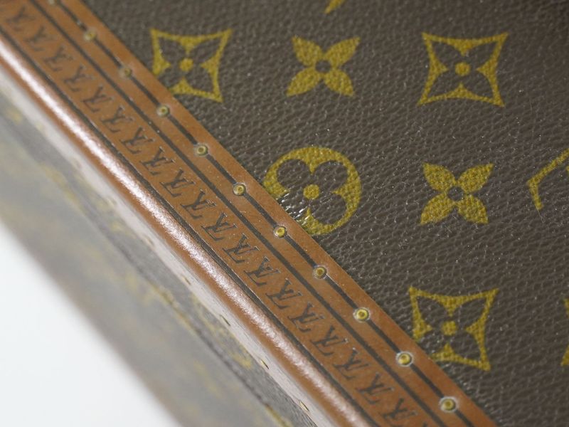 Authentic Louis Vuitton LV Bois Flacon Monogram Makeup Box Vanity Case Brown