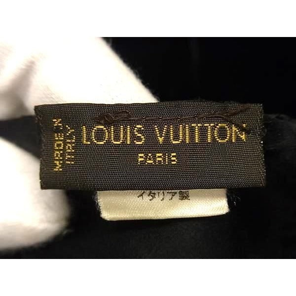 Louis Vuitton Scarf Monogram Echarpe Brule Black 60% Rayon 25% Cupro 15% Silk — view 4