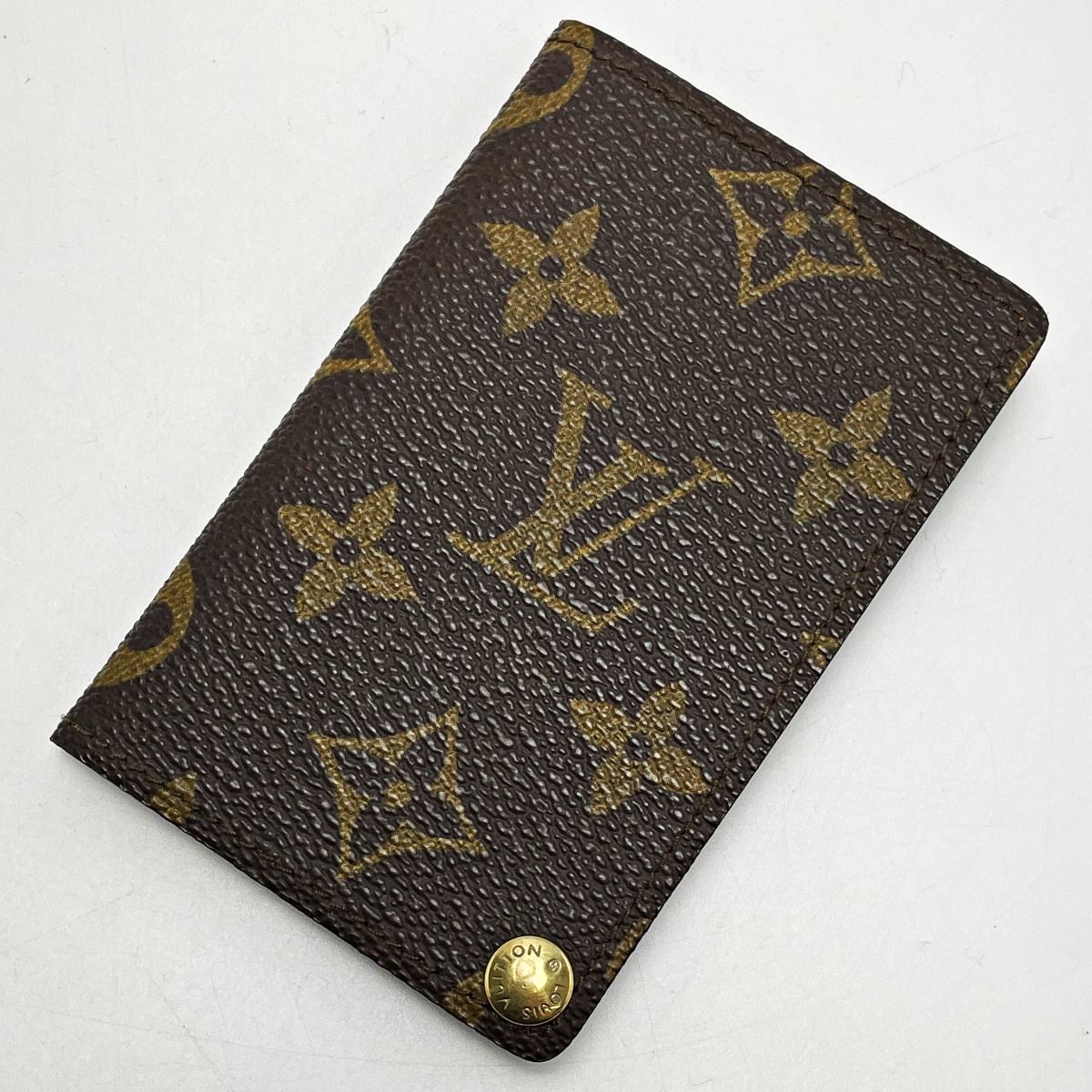 Louis Vuitton Monogram Porto Cult Credit Press Ion M60937 Brown Card Case
