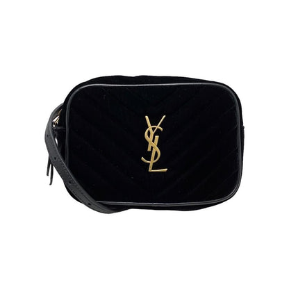 Saint Laurent Shoulder Bag Lou Camera Bag Ptr534817 Quilted Fringe Black Gold