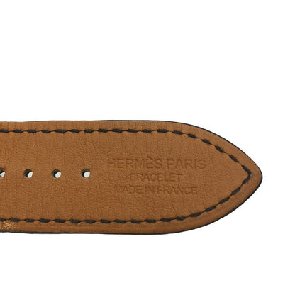 Hermes Noir Black Simple Tour Apple Watch Leather Belt Black