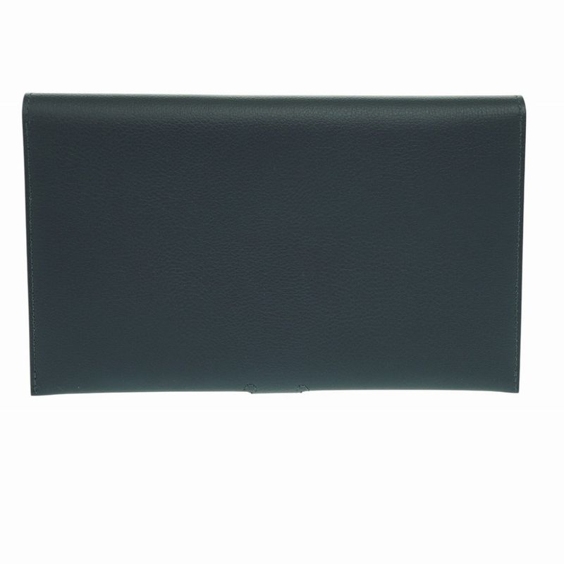 Hermes RMS Tutanman Evercolor Blue Nuit Stamped B (2023) Long Wallet 0912hermes