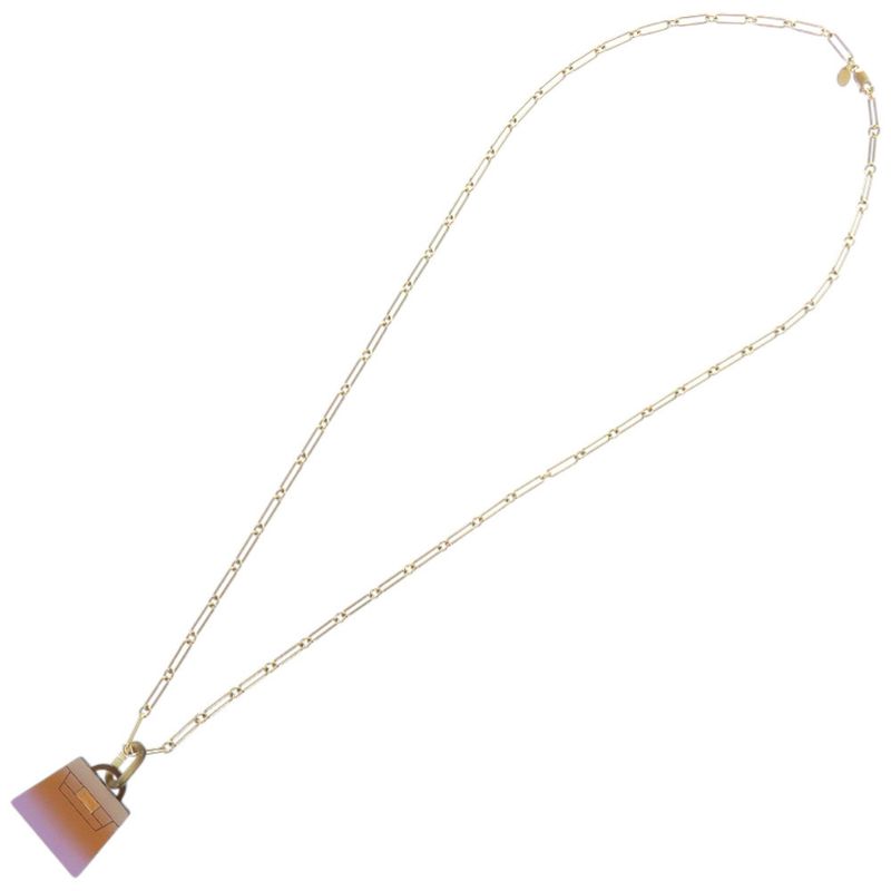 Hermes Fusion Amulet Kelly Pendant Large Model GP Horn Parma Brass Lira