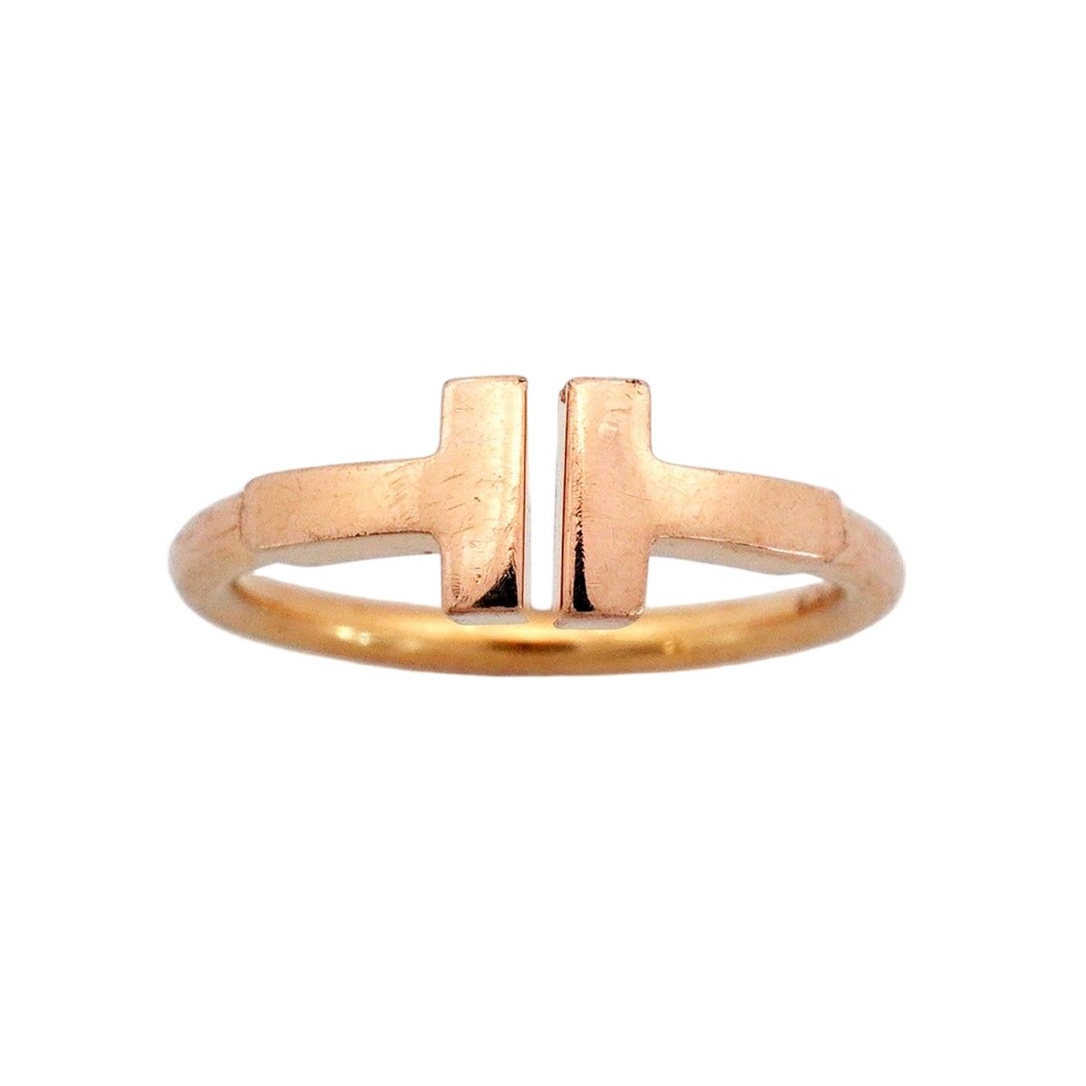Tiffany & Co Ring T Wire 18k Pink Gold — view 2