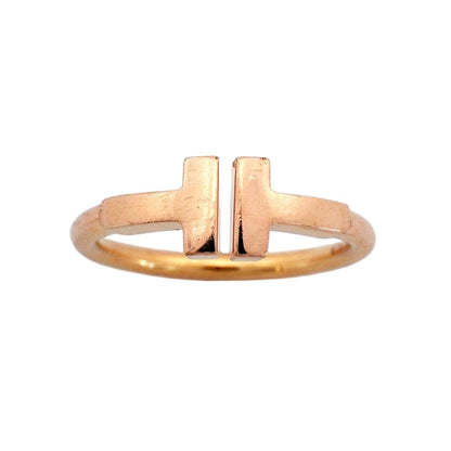 Tiffany & Co Ring T Wire 18k Pink Gold — view 2