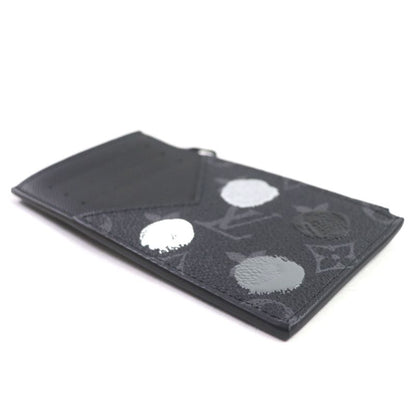 Louis Vuitton Yayoi Kusama M81930 Monogram Eclipse LV YK Coin Card Boulder