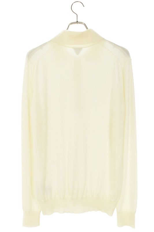 Bottega Veneta 25SS 812707 V4b70 Polo Knit Long Sleeve Cut And Sewn Men's XS