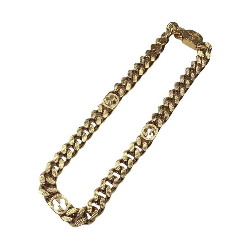 Gucci GP Interlocking G Kihira Necklace Gold 1291