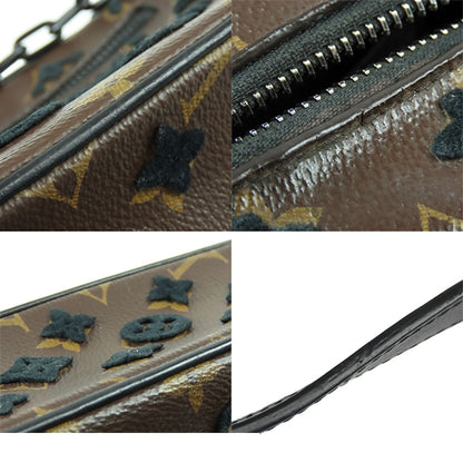 Louis Vuitton Tufting Brown Black Monogram Mini Soft Trunk — view 7