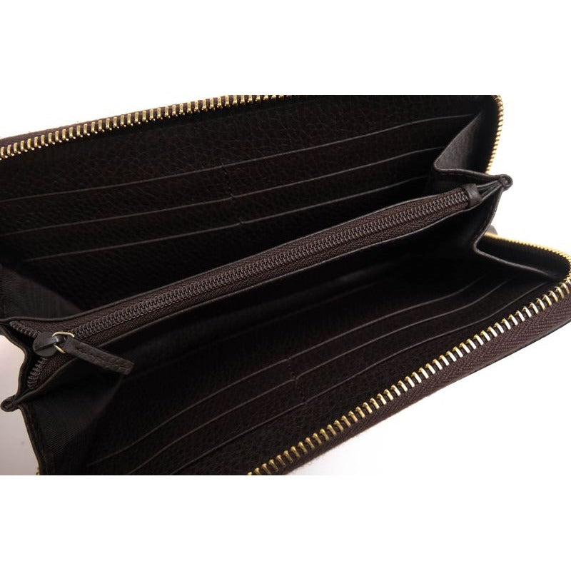 Gucci Long Wallet Men Leather Dark Brown Dollar — view 6