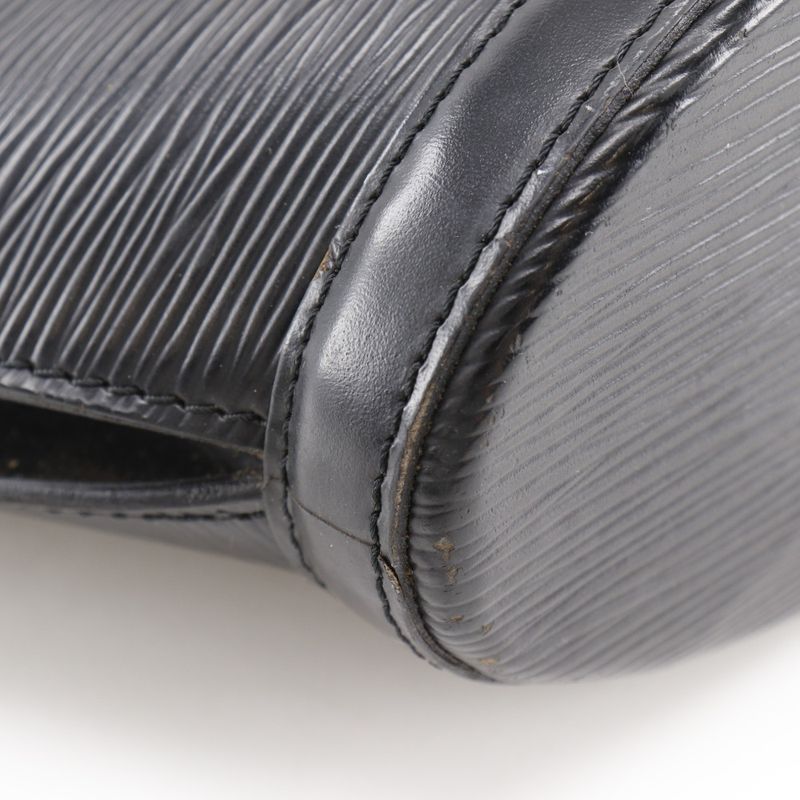 Louis Vuitton Saint-jacques PM M52272 Epi Leather Noir Black Vi0963 Ladies