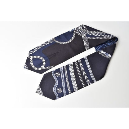 Hermes Scarf Twill Up Wow Silk Blue Marine — view 4